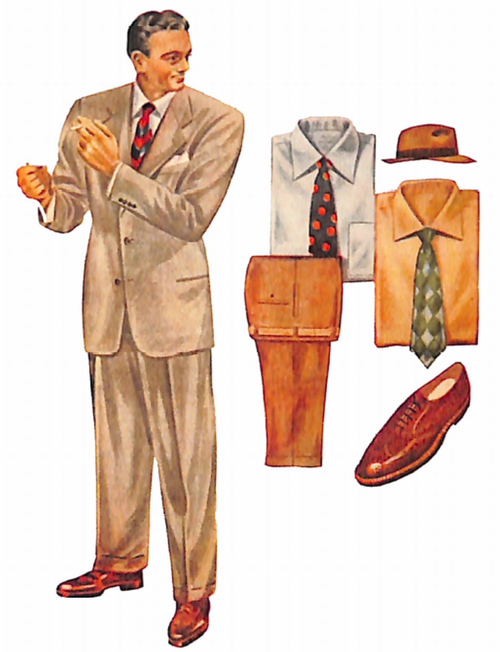50〜60年代に流行したスーツ・スタイル：ボールドルックの面影残す 