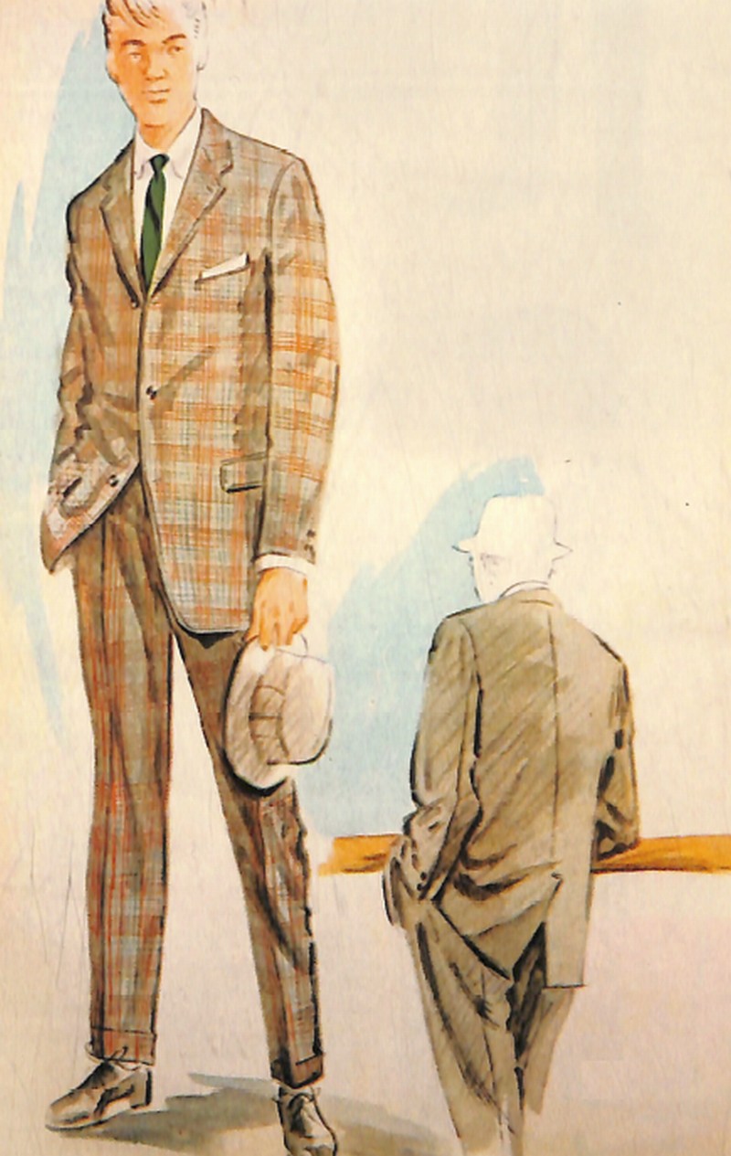 50 60年代に流行したスーツ スタイル 58年のトップモードはアイビースタイル 男子専科 Official 日本最古の男性ファッション誌