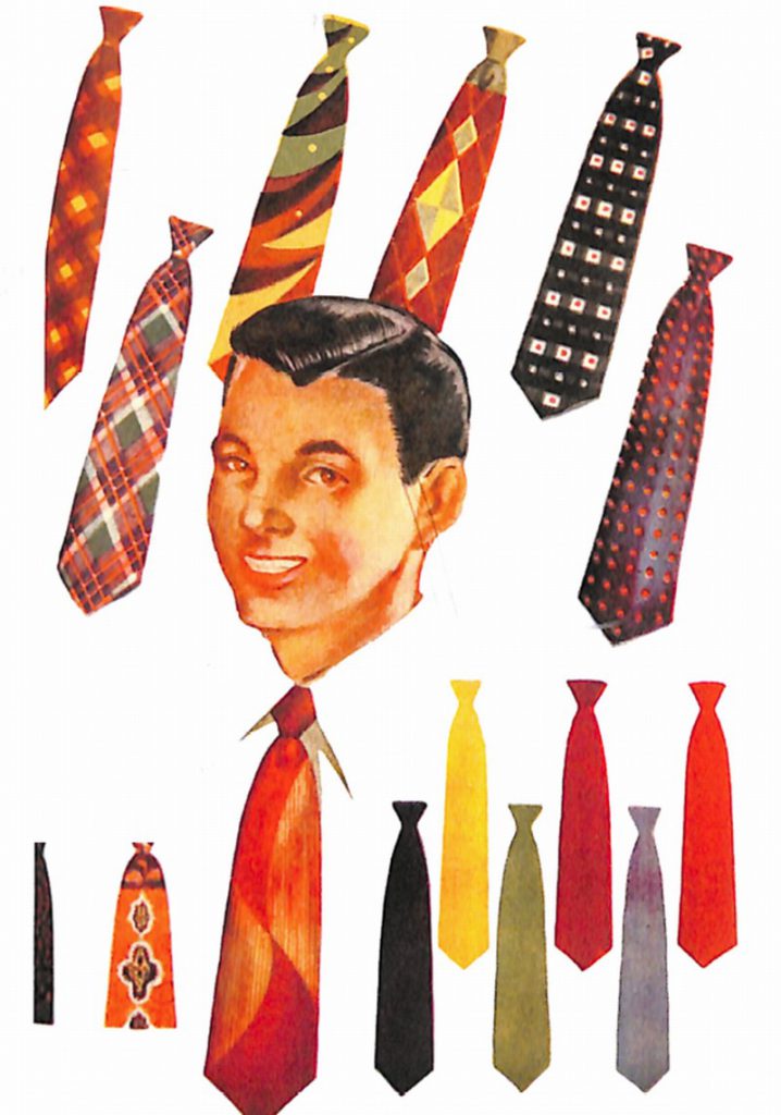50〜60年代に流行したアクセサリー・スタイル：1951年のネクタイ