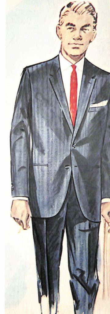 50〜60年代に流行したスーツ・スタイル：ミドル向けのシングル2ボタンスーツ