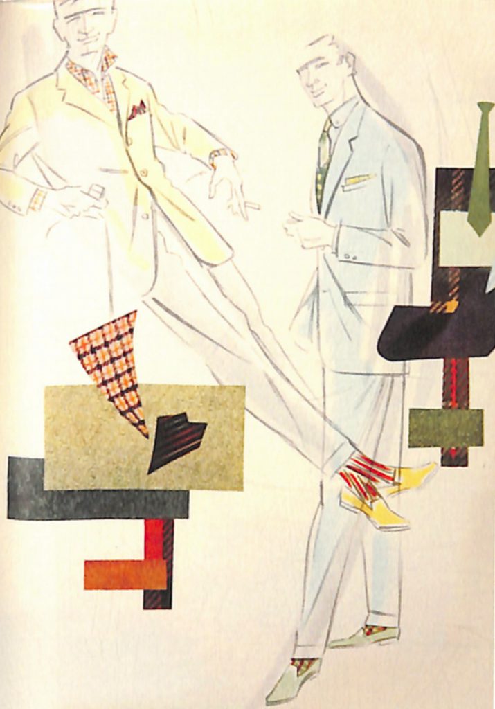 50〜60年代に流行したスーツ・スタイル：ショッキング・カラーとの組み合わせ