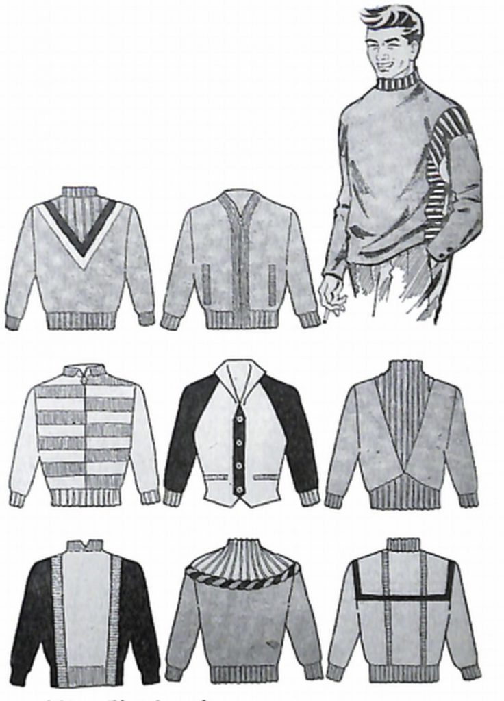50〜60年代に流行したニット＆シャツ・スタイル：新しい秋のセーター