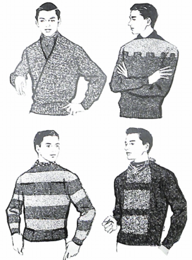 50〜60年代に流行したニット＆シャツ・スタイル：セーター・アラカルト