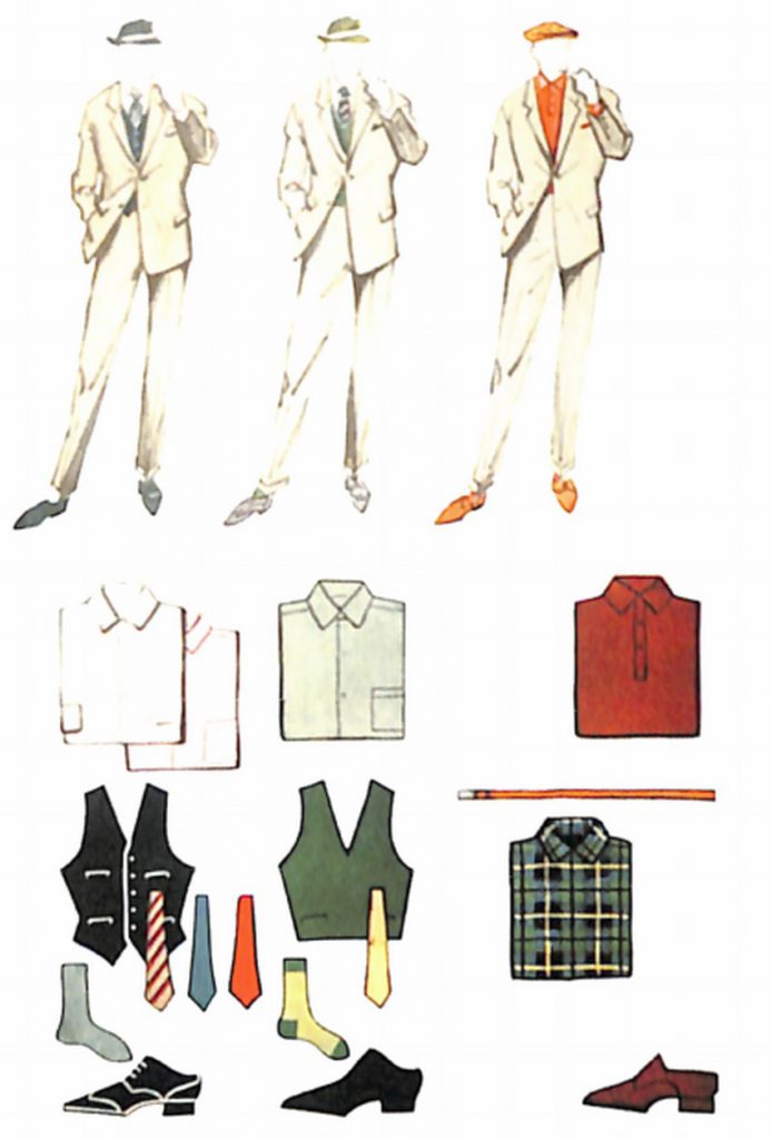 50〜60年代に流行した配色スタイル：グレースーツのカラーコーディネート