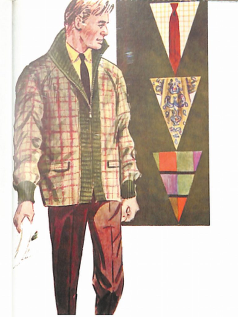 50〜60年代に流行した配色スタイル：カジュアルウエアのVゾーン