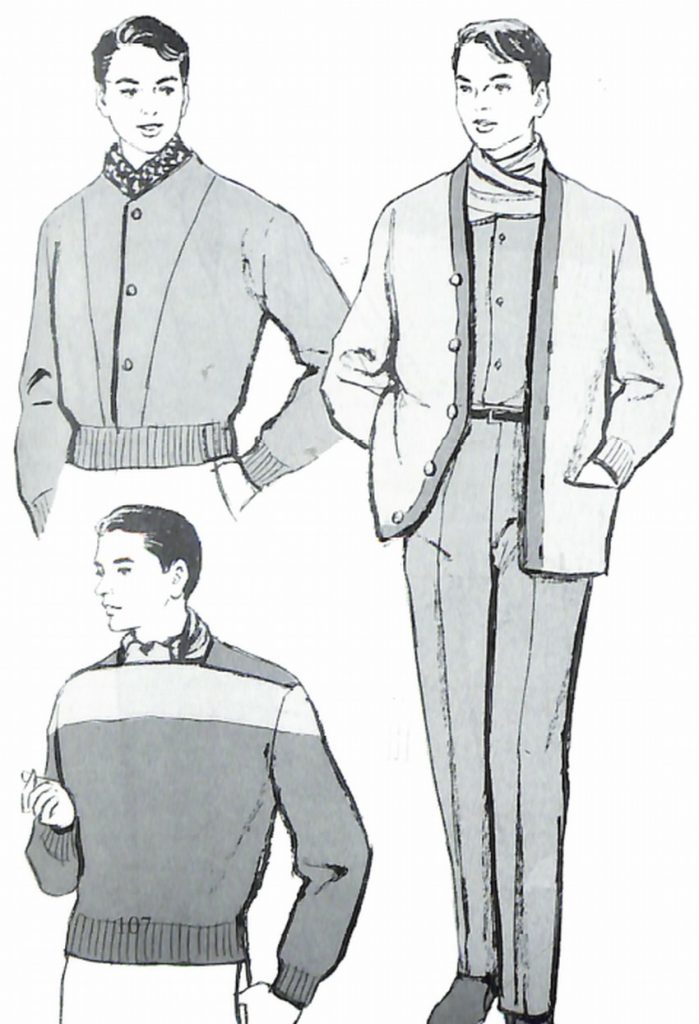 50〜60年代に流行したニット＆シャツ・スタイル：56年冬向けのニットウェア