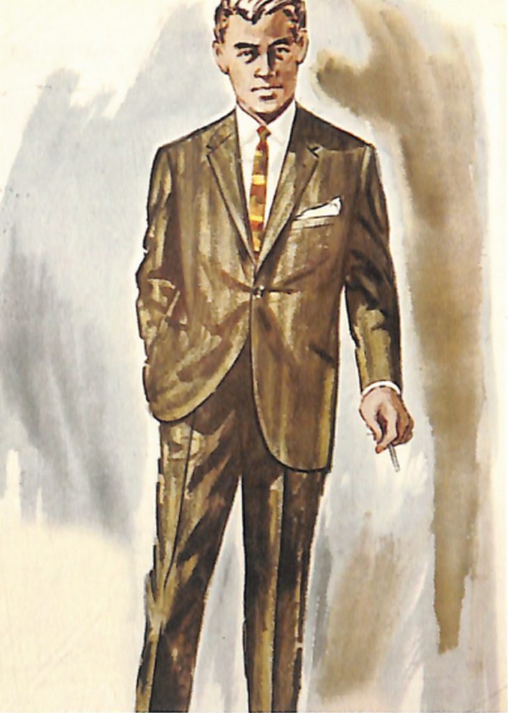 50〜60年代に流行したスーツ・スタイル：新しい1ボタン型スーツ