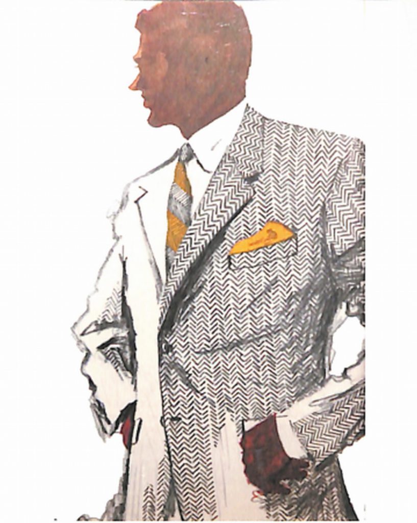 50〜60年代に流行したスーツ・スタイル：ヘリンボーン柄のスーツ