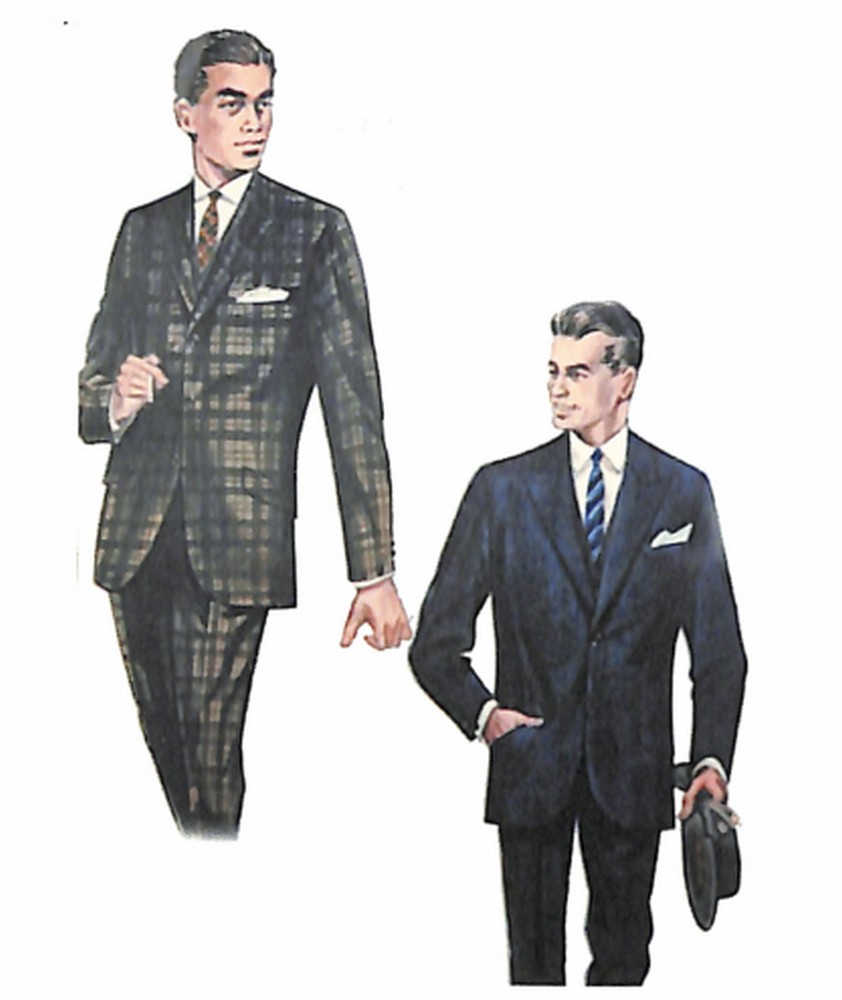 50〜60年代に流行したスーツ・スタイル：63年秋のブリティッシュスーツ2体