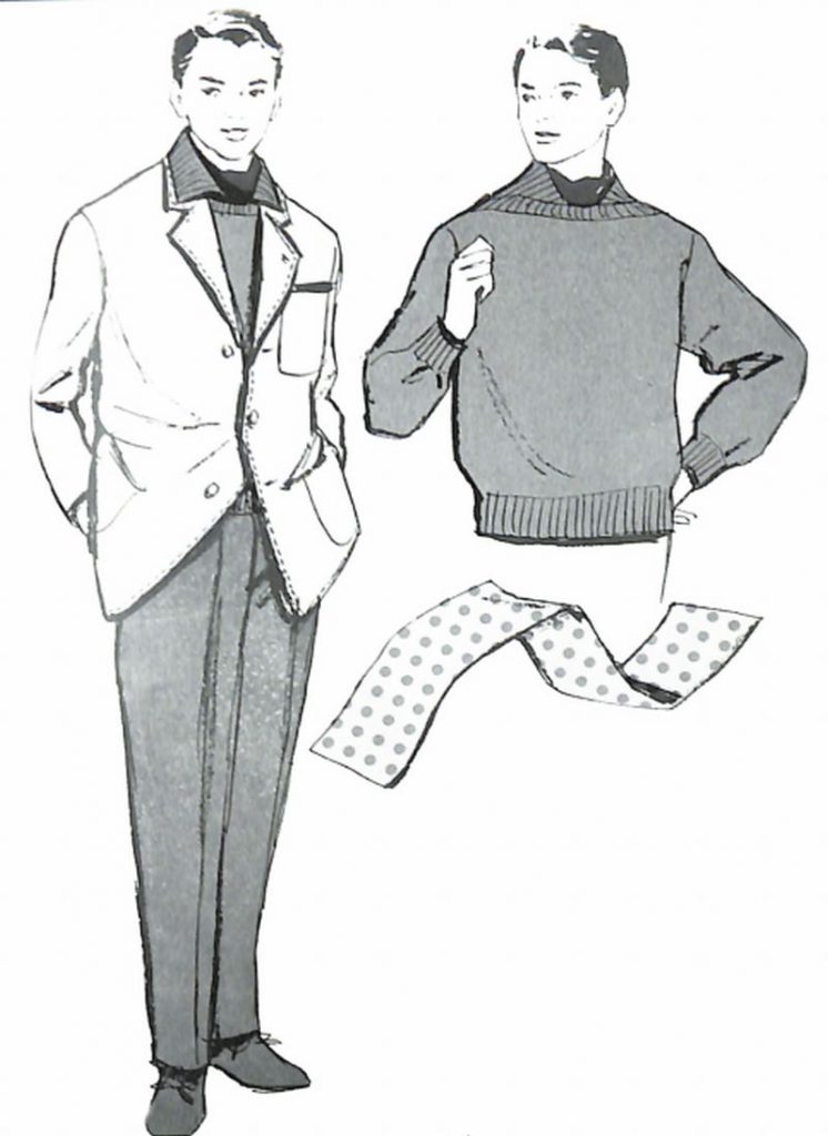 50〜60年代に流行したニット＆シャツ・スタイル：セーターの新しい着こなし