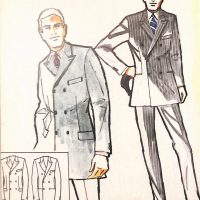 50〜60年代に流行したスーツ・スタイル：ロング・ダブルと呼ばれる英国調スーツ